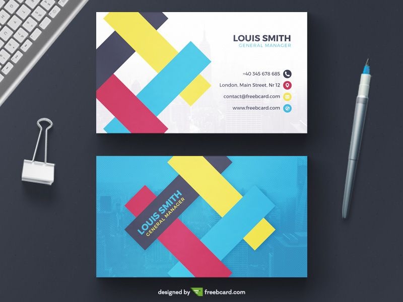 [20 free psd business card templates for inspiration and 